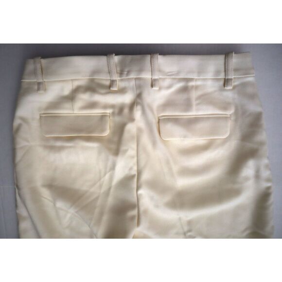 Banana Republic 746688 Women's Sz 10 Cream Lido Wide-Leg Italian Wool Pants - Picture 11 of 14